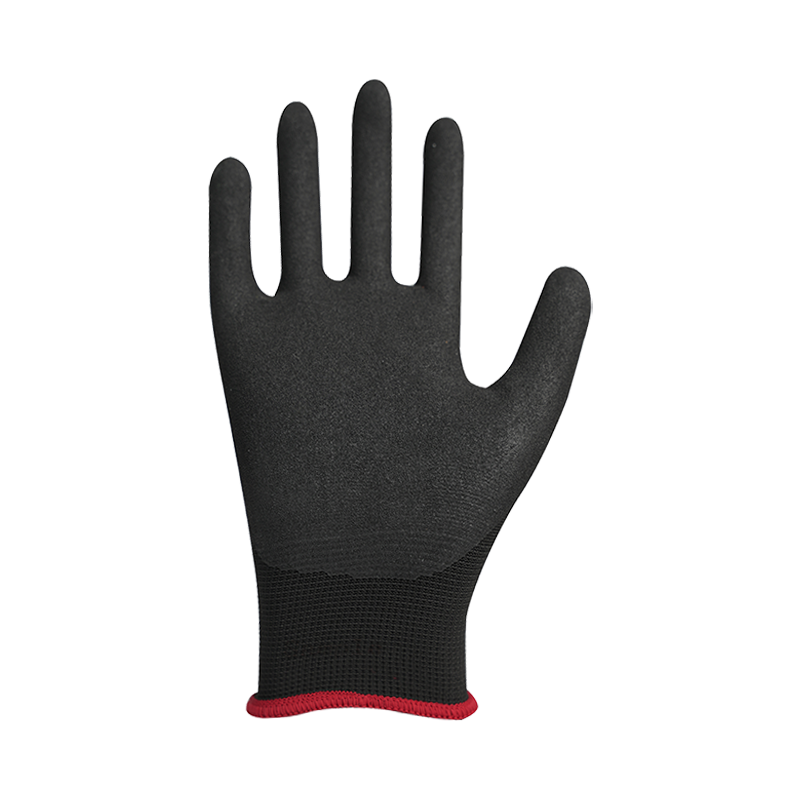 13G polyesterivuori hiekkaisella nitriilipinnoitteella